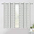 thumbnail image 1 of Dashan Boho Blackout Curtains for Bedroom Living Room Decor,Black on White Striped Grommet Drapes 42x63 Inch,2 Panels, 1 of 6