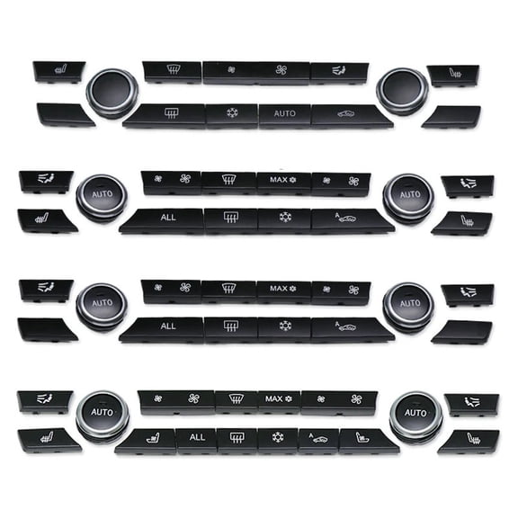 Dashboard Air Conditioning Ac Buttons Audio Control Auto Knob Switch Caps For B MW 5 6 7 Series F10 F06 F12 F01 F02