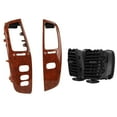 Dashboard Air Vent Wooden Grain Dash Left Right Air Outlet Kit with