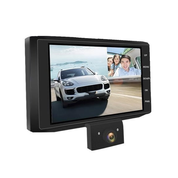 Dashboard Camera 2/3 Lens Video Recorder with Night Video Recording 4Inch Display, and Collision Lock Feature