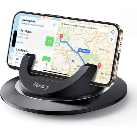 Dashboard Cell Phone Holder for Your Car, Car with 360°Rotatable Silicone Non-Slip, Universal Mount iPhone 17/16/15/14,Samsung, Google Pixel, All Smartphones and GPS