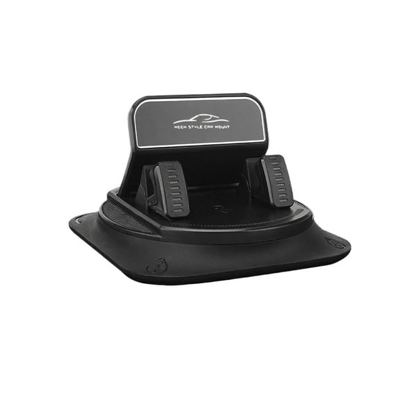 Dashboard Cell Phone Holder for Your Car, Car Phone Mount with 360 Rotatable Silicone Non-Slip & Adjustable Spring Clip, Universal for iPhone Samsung Google Pixel All Smartphones and GPS Devices