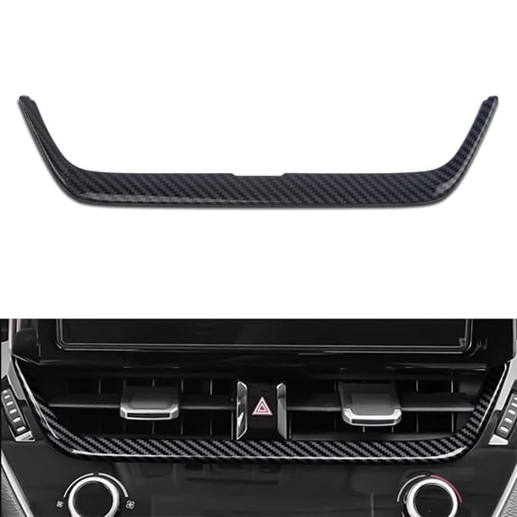 Dashboard Center Air Vent Cover Trim Carbon Fiber Look For Toyota Corolla 2019-2024