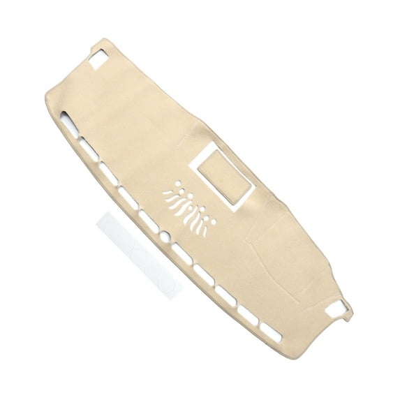 Unique Bargains Dashboard Cover Anti-Slip Dash Cover Mat Carpet for Ford for Ranger 2019-2022 Polyester Beige