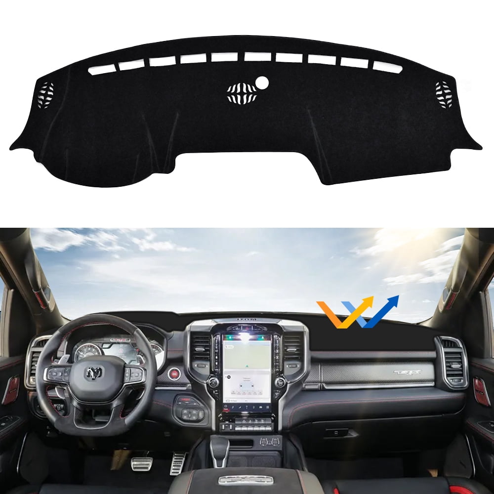 Dashboard Cover Anti-slip Dash Cover Mat Fits 2021-2025 Ram 1500 2500 3500