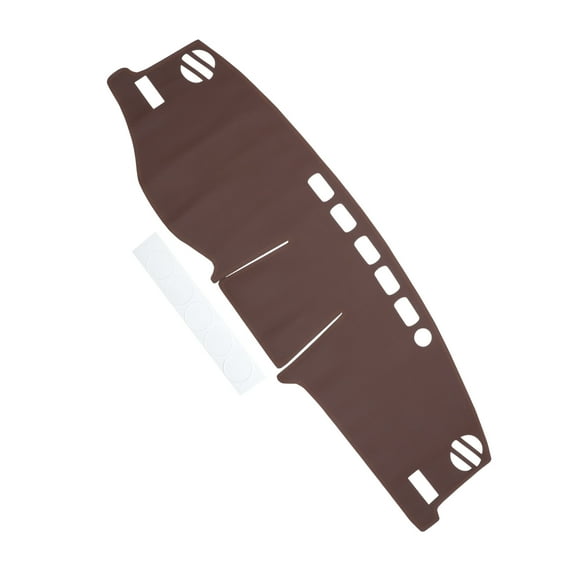 Dashboard Cover Dash Cover Mat Carpet for Toyota RAV4 2019-2021 Brown Faux Leather 1 Pc Anti-Slip Car Interior