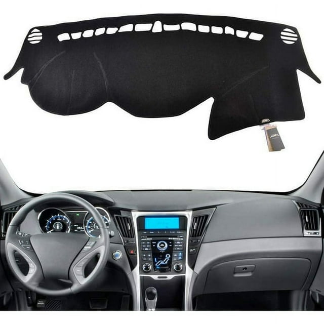 Car Accessories: Black Dash Mat for Hyundai Sonata 2011-2014 Vehicle ...