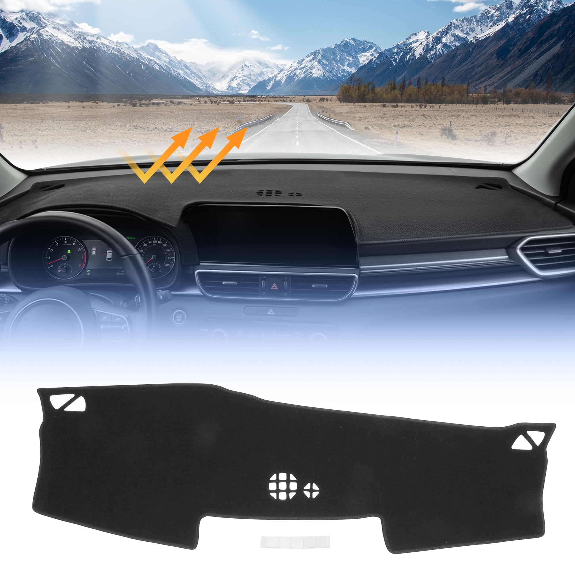 Dashboard Cover for Kia Sportage 2025 2026 without Hud Interior Dash Cover Mat Pad Carpet Non-Slip Dashboard Protector Sunshine UV & Heat Resistant Black