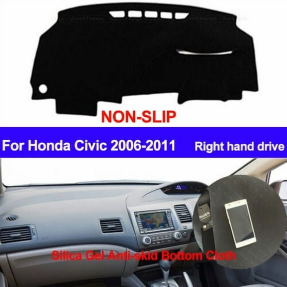 Dashboard Cover Mat Non-Slip Pad Carpet Sunshield Protector For Honda Civic 2006 - 2009 2010 2011 Dashboard Cover Dash Mat Non-slip Right Dash Cover