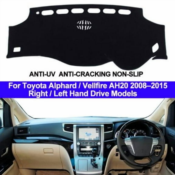 Dashboard Cover Pad Carpet Protector Car Dash Mat Dashboard Cover Carpet For Toyota Alphard VellfireAH20 2008 - 2015