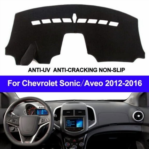 Dashboard Cover Pad Carpet Protector Car Dashboard Cover Dash Mat Pad for Chevrolet Sonic / Aveo 2012- 2014 2015 2016