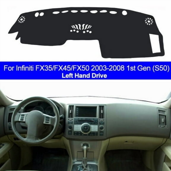 Dashboard Cover Pad Carpet Protector Car Inner Dash Mat Dashboard Cover Pad Carpet For Infiniti FX35 FX45 2003 - 2008