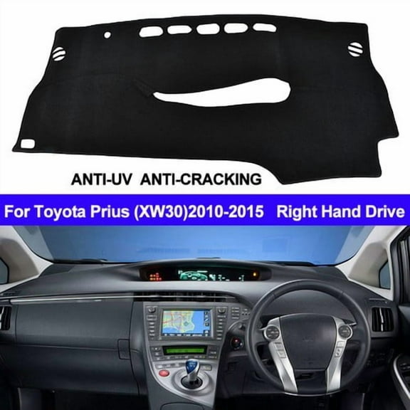 Dashboard Cover Pad Carpet Protector For Toyota Prius XW30 2010- 2014 2015 Dash Mat Dashboard Cover Right Hand Drive
