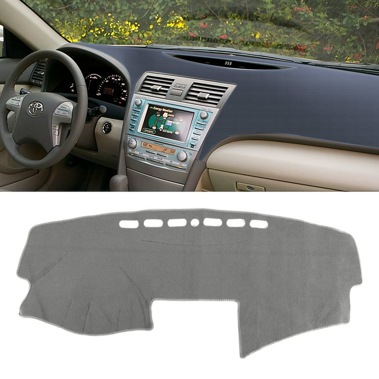 Dashboard Cover Pad for Toyota 2007-2011 Car Dash Sun Cover Mat Inner, Grey