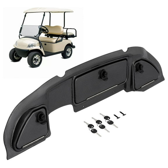 Dashboard Cover W/Locking Box Compatible with 2004-2008.5 Club Car Precedent Golf Cart Plastic Cover Assembly