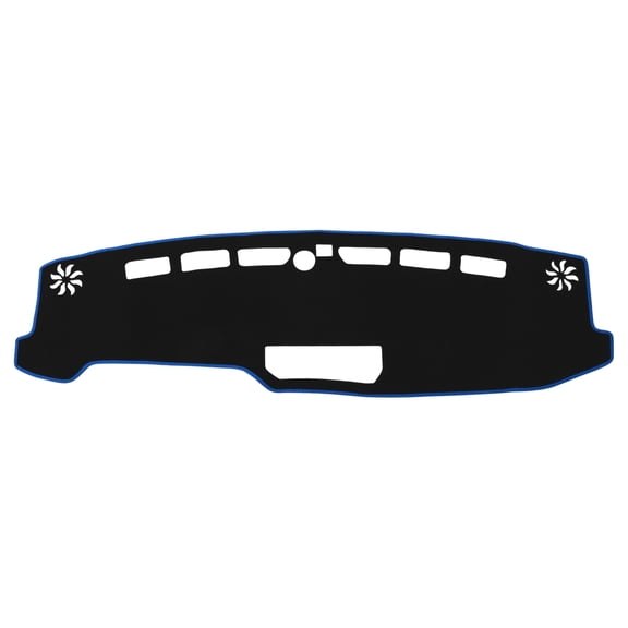 Unique Bargains Dashboard Cover for Ford Bronco SUV 2021-2025 Dash Cover Mat Carpet Center Console Dash Cover Mat Polyester Black Blue 1 Pcs