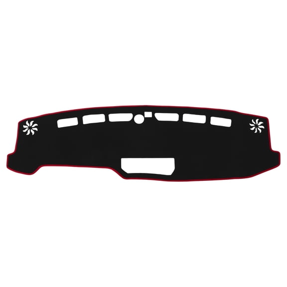 Dashboard Cover for Ford Bronco SUV 2021-2025 Dash Cover Mat Carpet Center Console Dash Cover Mat Polyester Black Red 1 Pcs