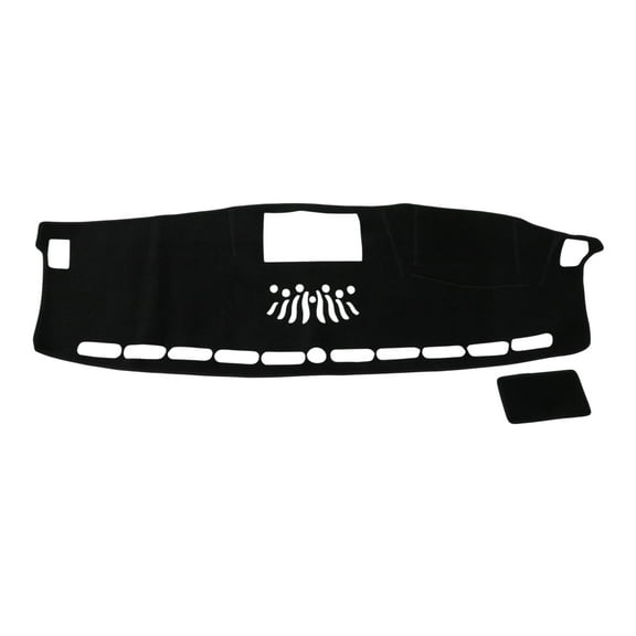 Dashboard Cover for Ford for Ranger 2019-2022 Dash Cover Mat Carpet Center Console Dash Cover Mat Car Interior Anti-Slip Polyester Black 1 Pc