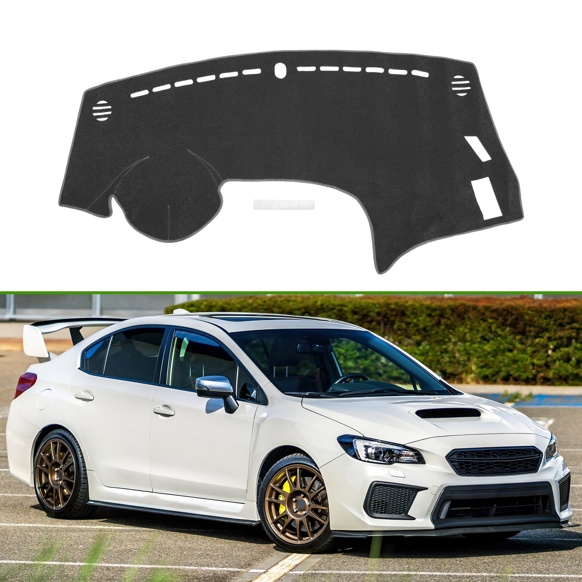 Dashboard Cover for KIA Forte 2014-2018 Non-Slip Center Console Dash Cover Mat Polyester Silicone
