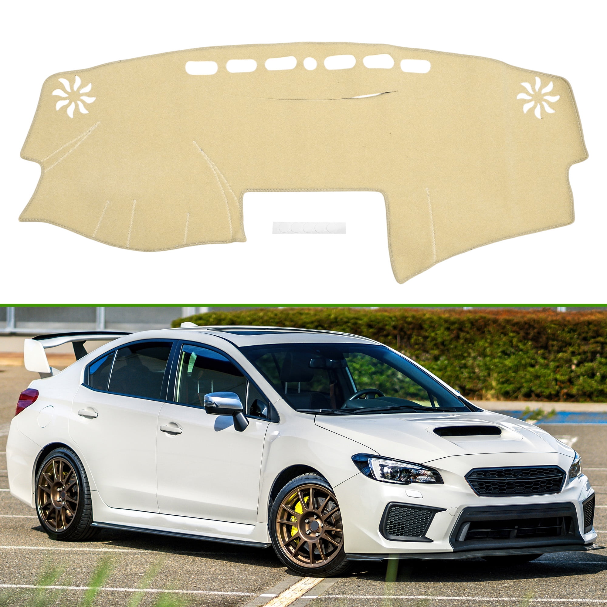 Dashboard Cover for Toyota Camry 2007-2011 Non-Slip Interior Dash Cover Mat Polyester Silicone