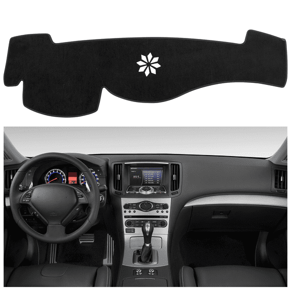 SPEEDWOW Dashboard Dash Board Cover Mat Carpet Compatible with 2007-2013 Infiniti G37