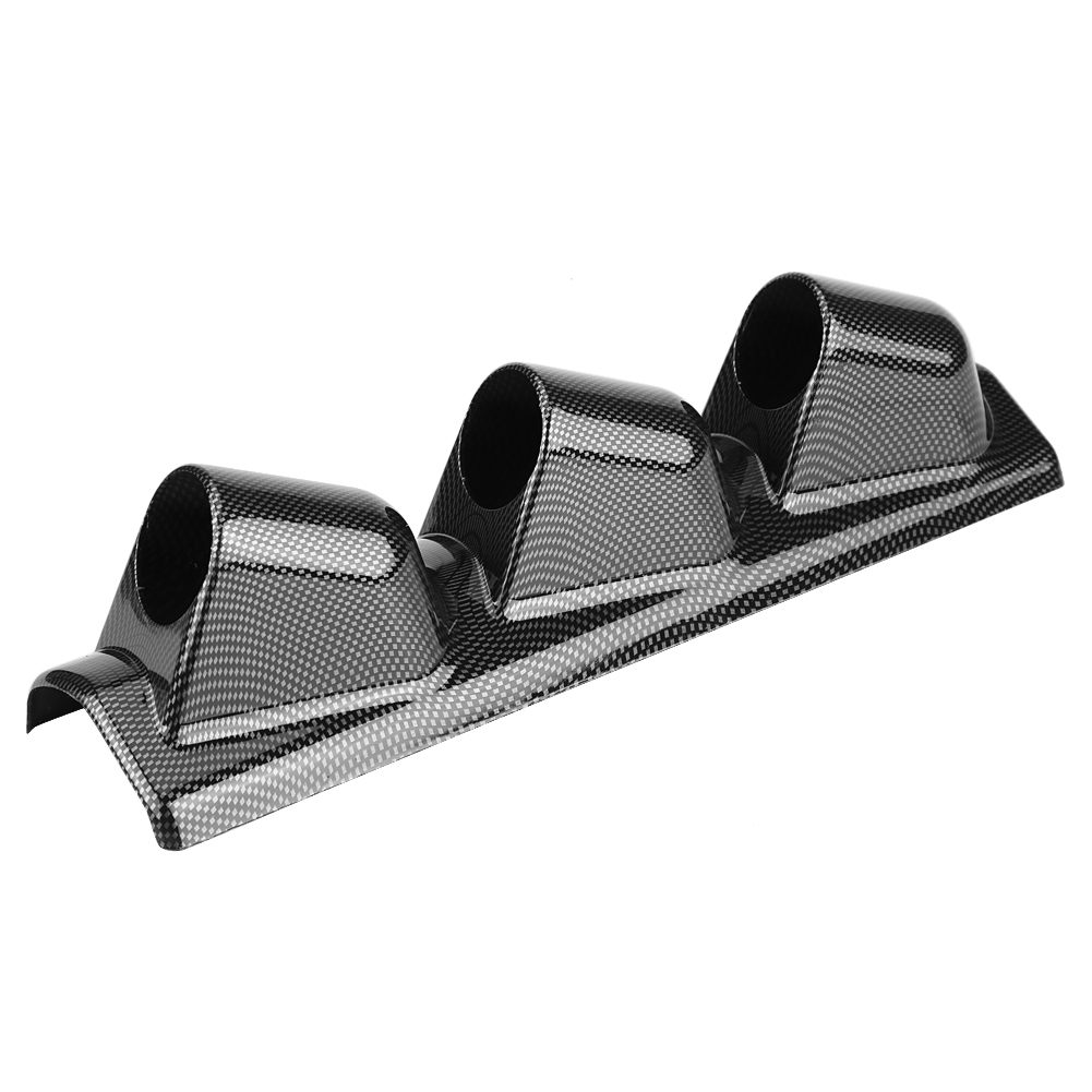 Dashboard Meter Mount Holder, Stylish Triple Gauge Pillar Pod 52mm ABS