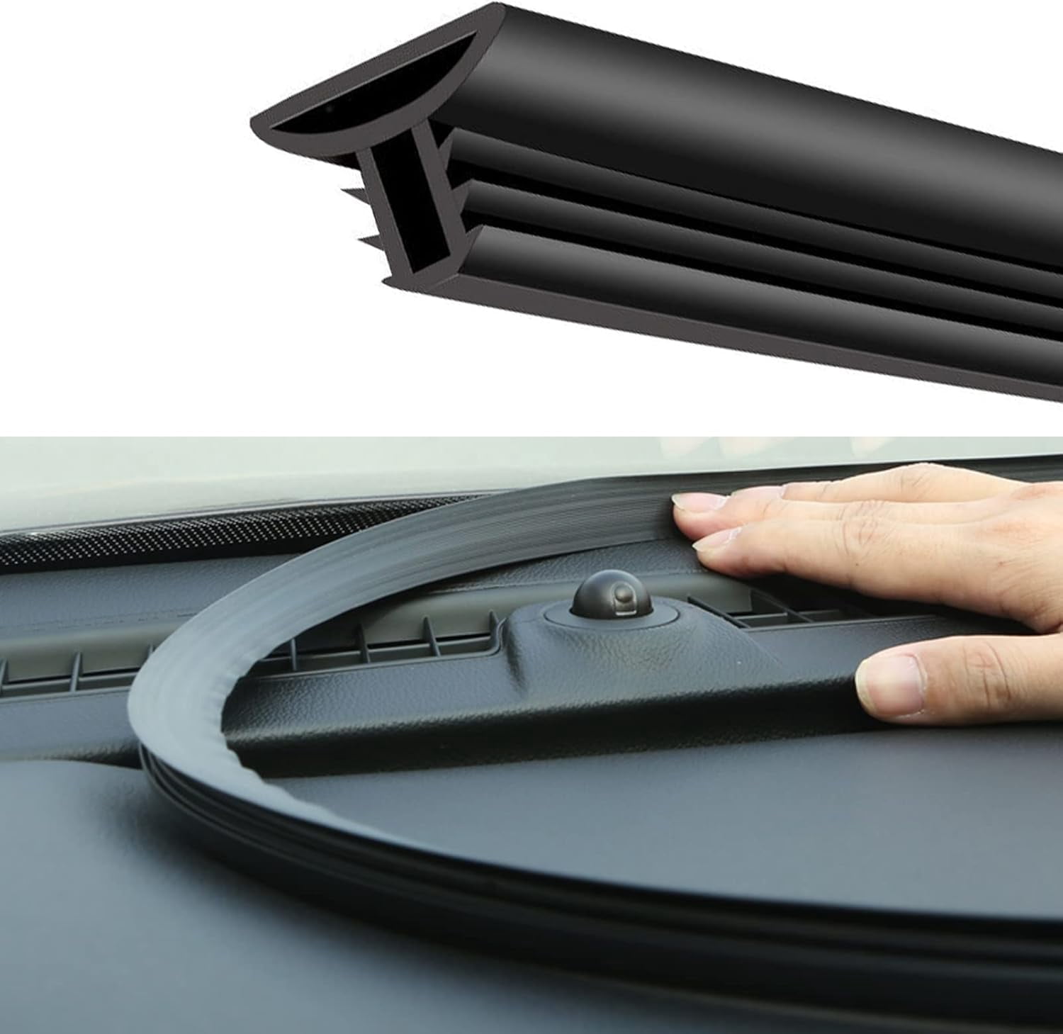 Dashboard Seal Strip, 5.24Ft Rubber Seal Protector Guard Strip, Seal ...