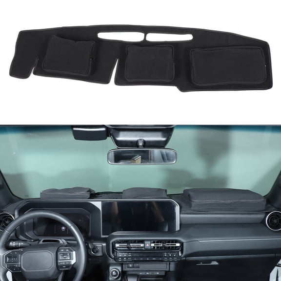 Dashboard Storage Sunshade Pad for 2024 Toyota Prado, Dashboard Sunshade Pad, Anti-stain Pad, Anti-scratch Pad