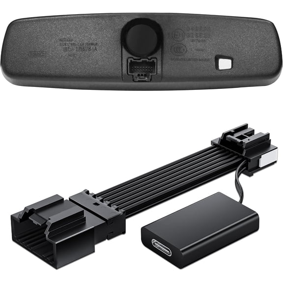 Dashcam Power Adapter Custom for Ford 16 Pin (Model A) for F150/F250/F350 Explorer Bronco and etc,Hide The Wires,GPS Radar Mirror Camera Dash Cam Adapte,Connects to Rearview Mirror(Exposed)