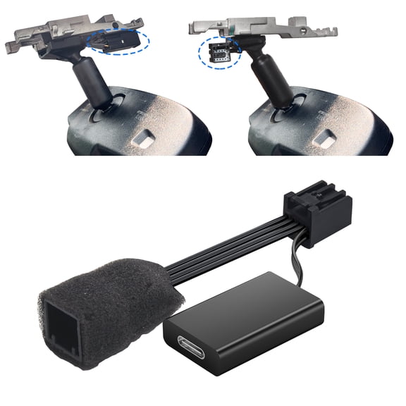 Dashcam Power Adapter Custom for GM 10 Pin (Model A) for Chevy GMC Buick Cadillca,Silverado Sierra Escalade and More,GPS Radar Mirror Camera Dash Cam Adapter,Connect Auto-Dimming Connector (Hidden)