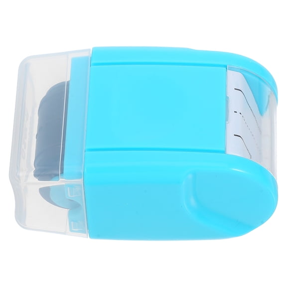 Dashed Handwriting Lines Roller Stamp Sign Liners Lapel Pin Blue