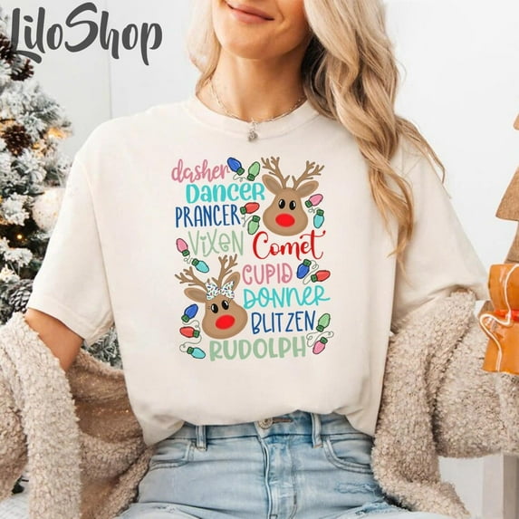 Dasher Dancer Prancer Vixen Shirt, Winter