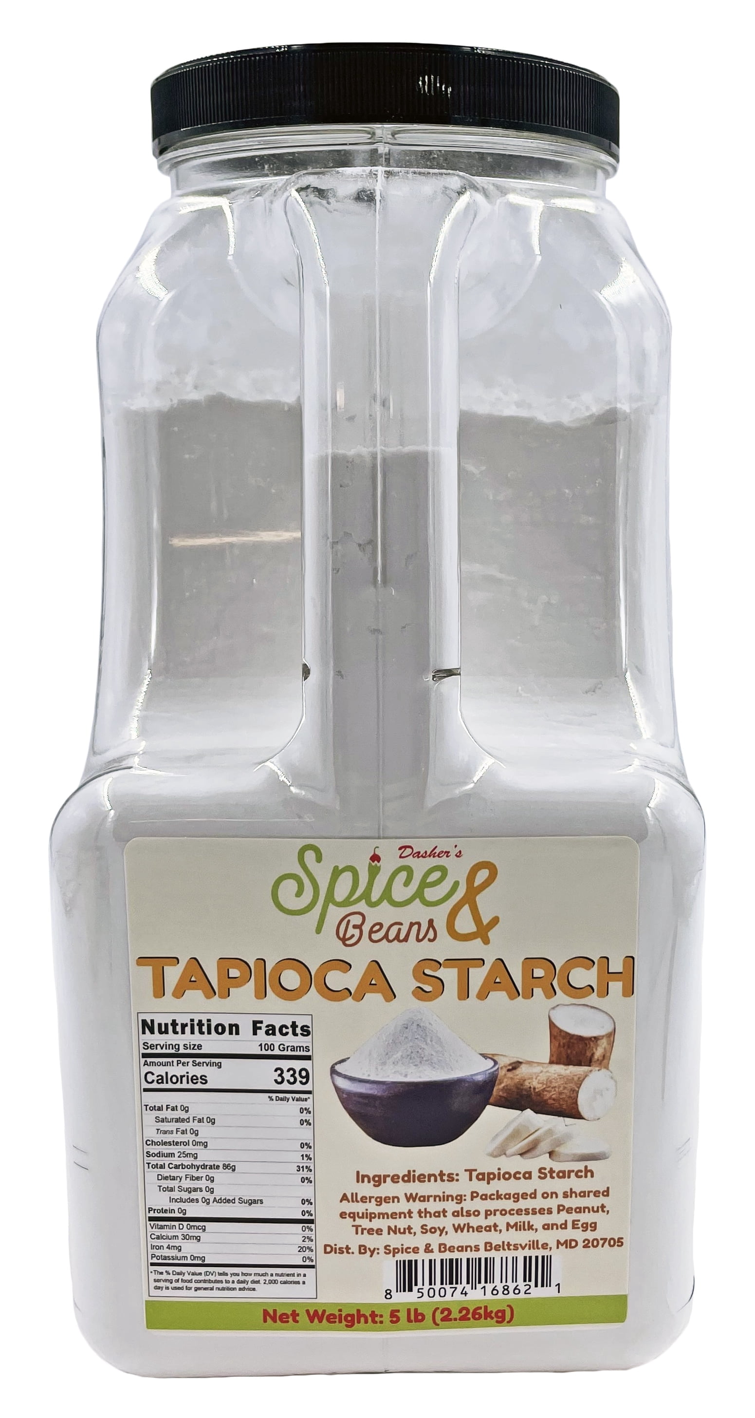 Tapioca Starch | Thickener | by Dasher's Spice & Beans | 5 lb