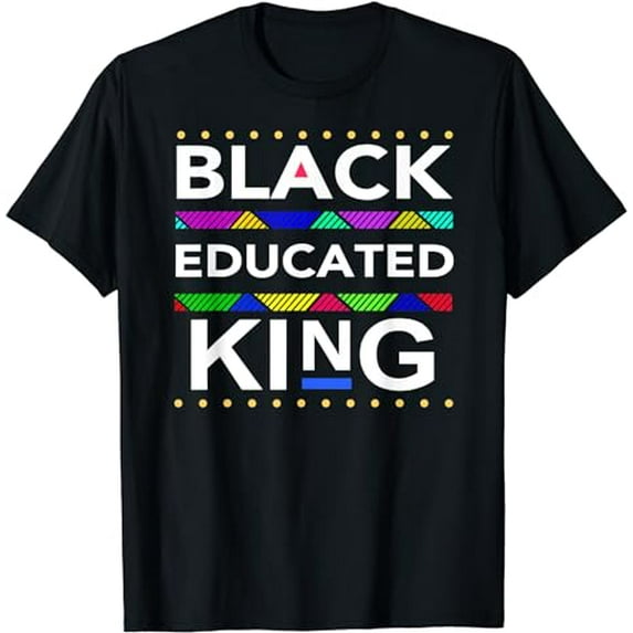 Dashiki Educated Black KING Shirt - African DNA Pride Shirt