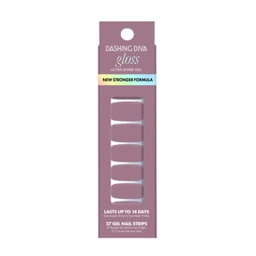 Dashing Diva Gloss Color, Gel Nail Polish Strips, Dolly , 27 Count