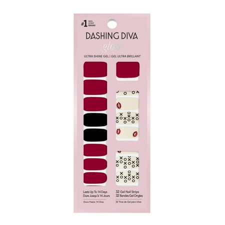 Dashing Diva GLOSS, Gel Nail Polish Strips, Admittedly Obsessed, Includes 32 strips