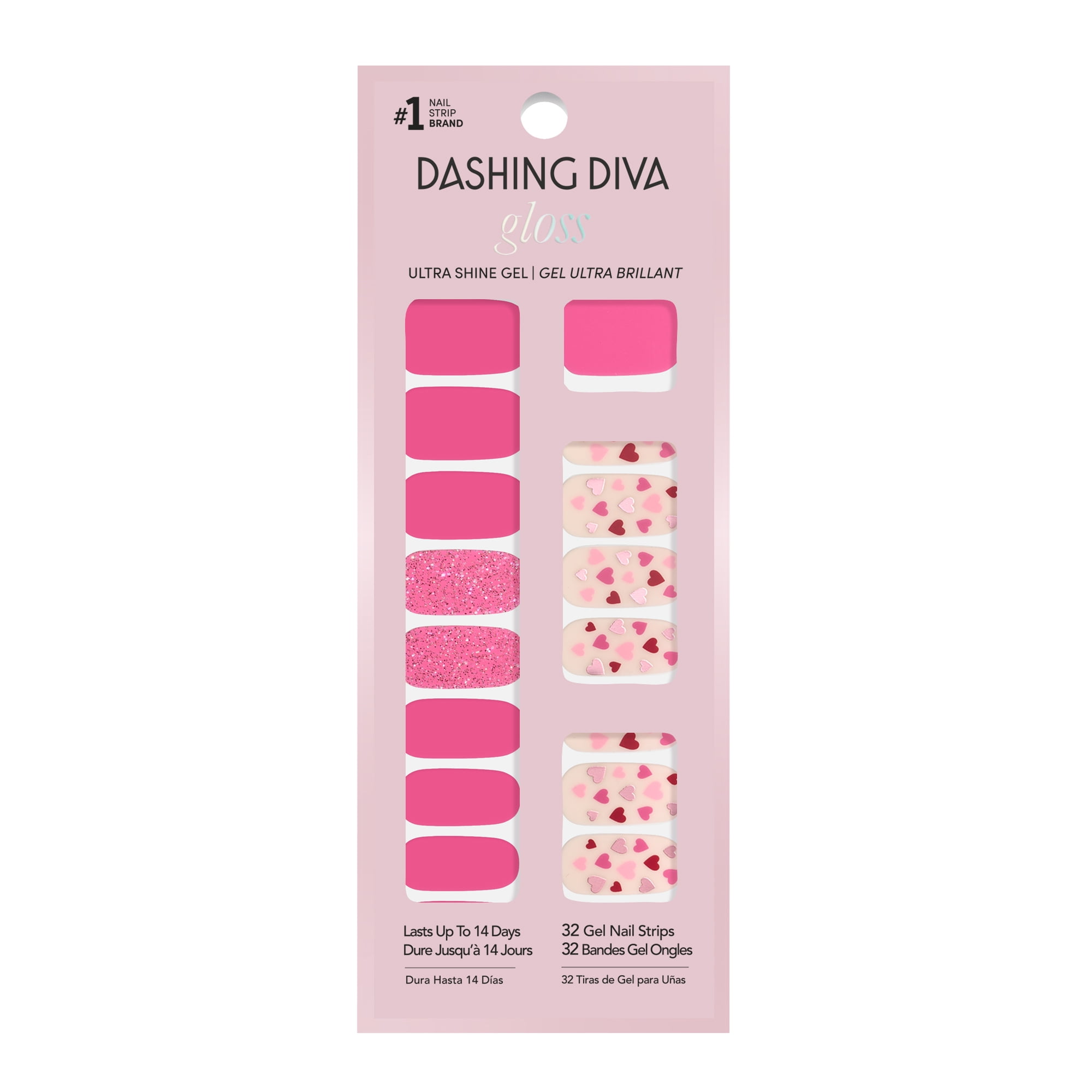 Dashing Diva GLOSS, Gel Nail Polish Strips, Love on the Brain