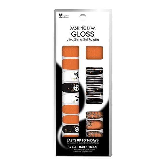 Dashing Diva GLOSS Ultra Shine Gel Color, Pumpkin Fright