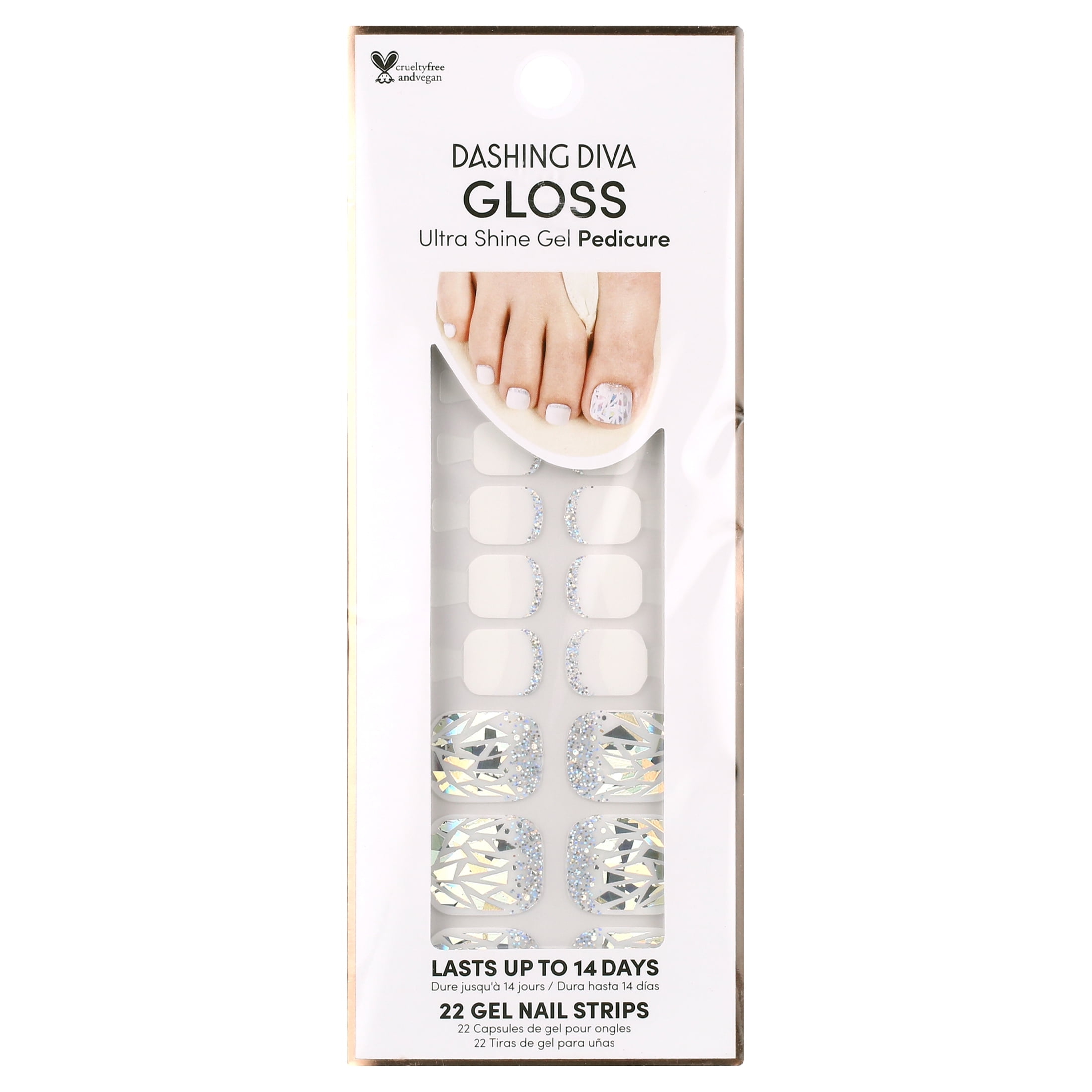 Dashing Diva GLOSS Ultra Shine Gel Palette, Pedi Beachcomber, 32ct