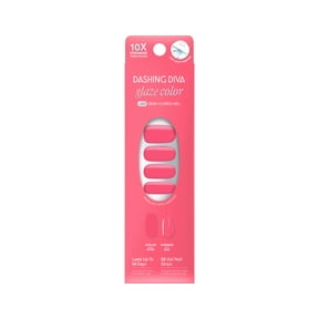 Dashing Diva Glaze Color Semi-Cured Gel Strips, Sonic, 32 Count