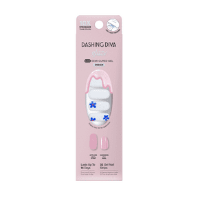 Dashing Diva Glaze Effects Semi-Cured Gel Strips, We're Just France, 32 Count