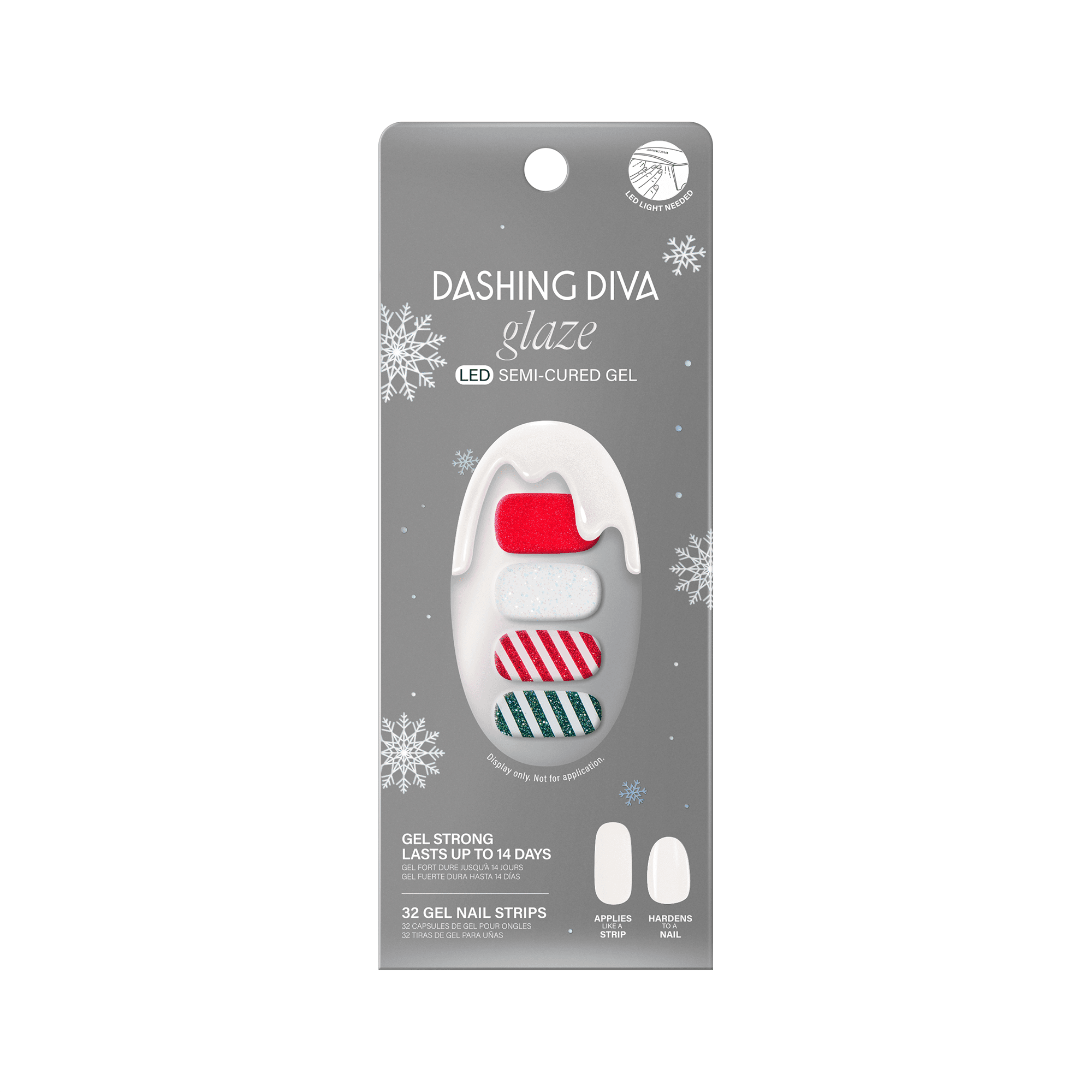 Dashing Diva Glaze Semi-Cured Gel Nail Strips, All Wrapped up, 32 Count