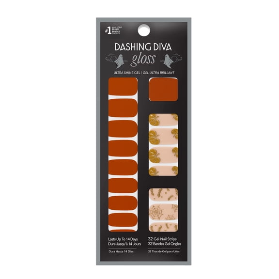 Dashing Diva Gloss Gel Nail Strips, You Autumn Dress Up, 32 Count