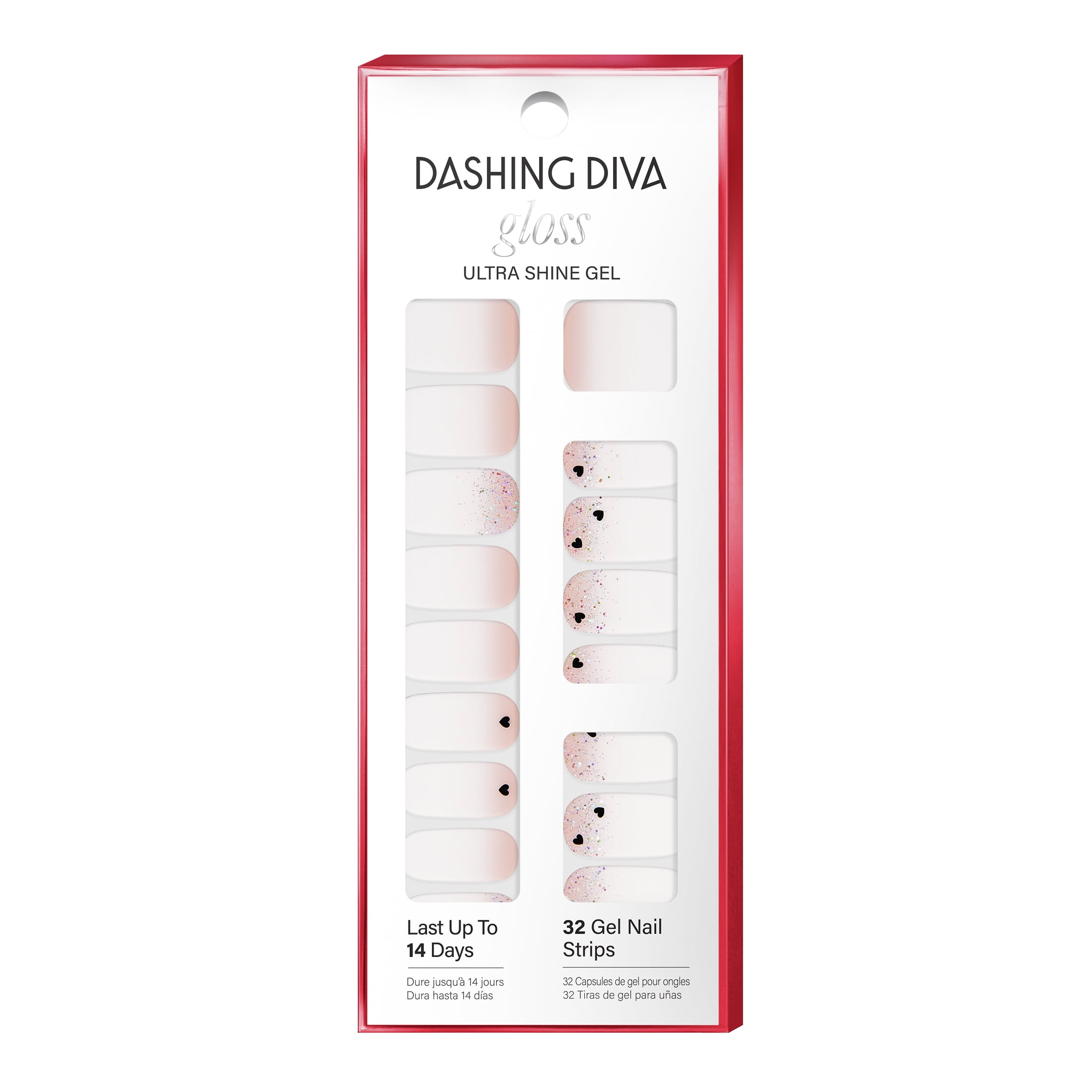 Dashing Diva Gloss Ultra Shine Gel Nail Stickers Strips, Head over