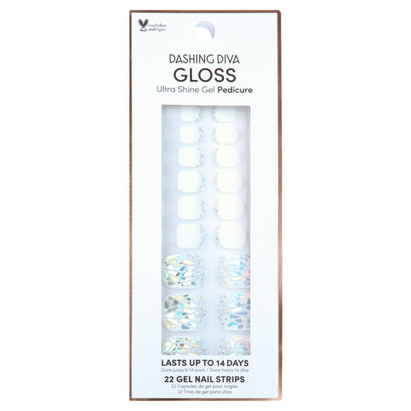 Dashing Diva GLOSS Gel Nail Polish Strips, Beachcombers, Includes 32 Strips