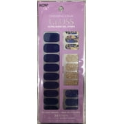 Dashing Diva Gloss Ultra Shine Gel Strip, 34 Strips Including Accent Colors, Blue Vixen