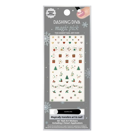 Dashing Diva Magic Pick Under the Tree Nail Art Stickers