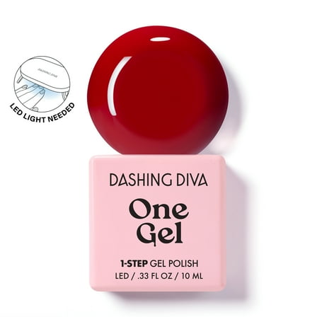 Dashing Diva ONE GEL COLOR, Gel Nail Polish, Attention, 1 10ml / 0.33 oz