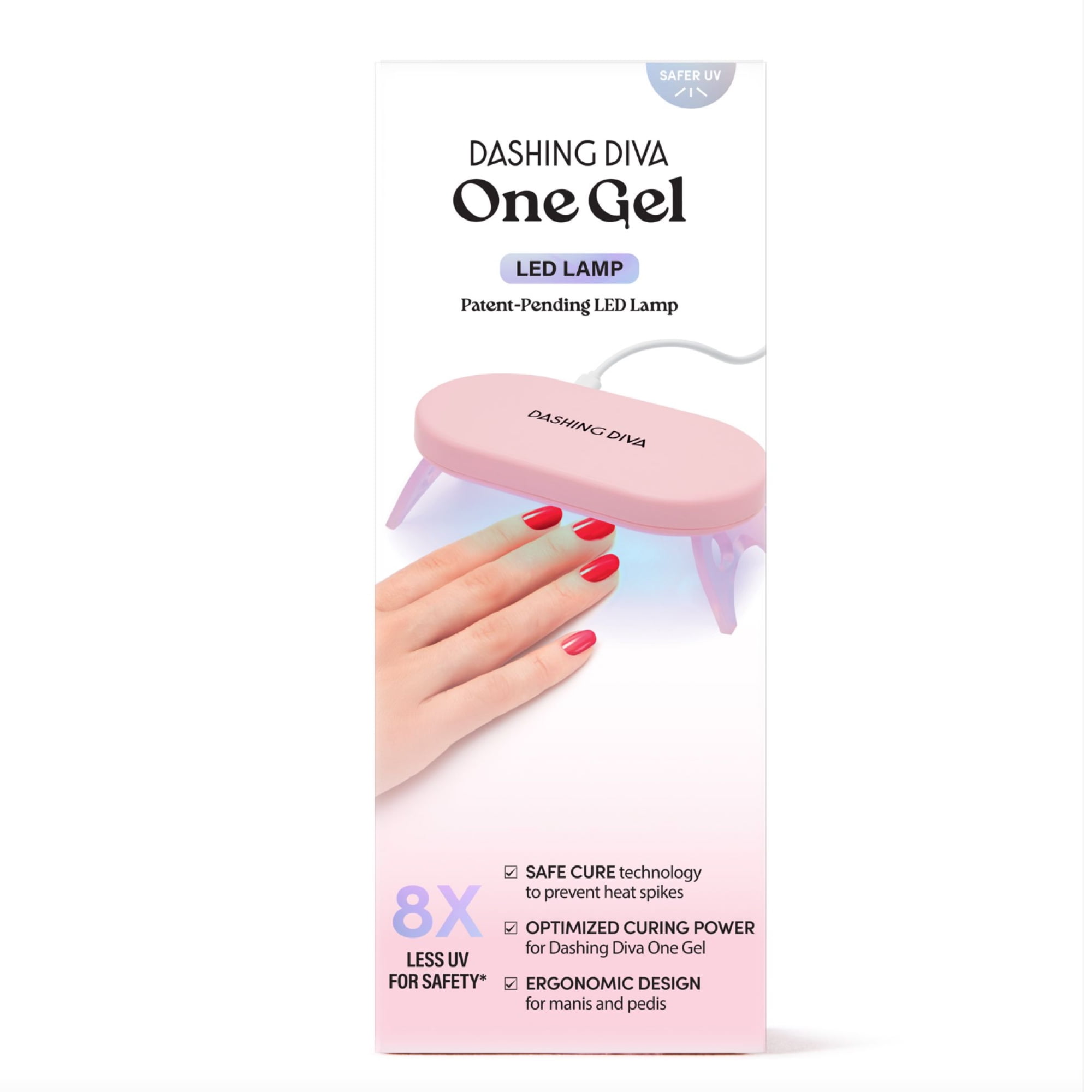 Dashing Diva ONE GEL, LED Lamp, 10 Watt, 60 Second Timer