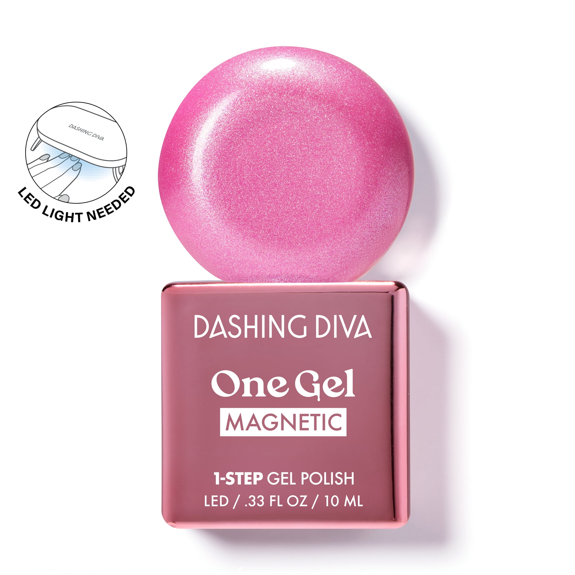 Dashing Diva ONE GEL MAGNETIC, Gel Nail Polish, Bang Bang, 1 10ml / 0.33 oz